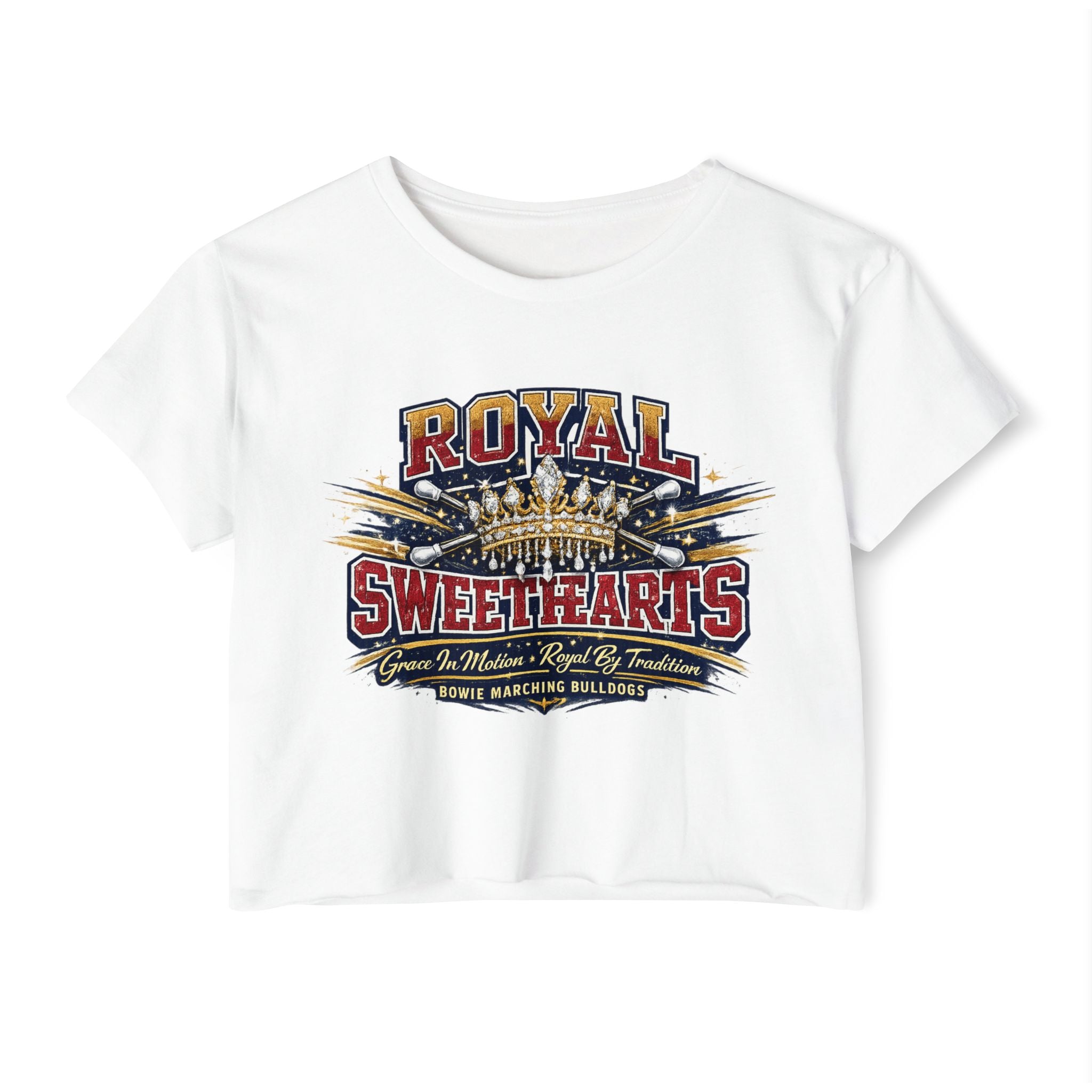Royal Sweethearts Festival Crop Top — Vintage Band/Parade Graphic Tee