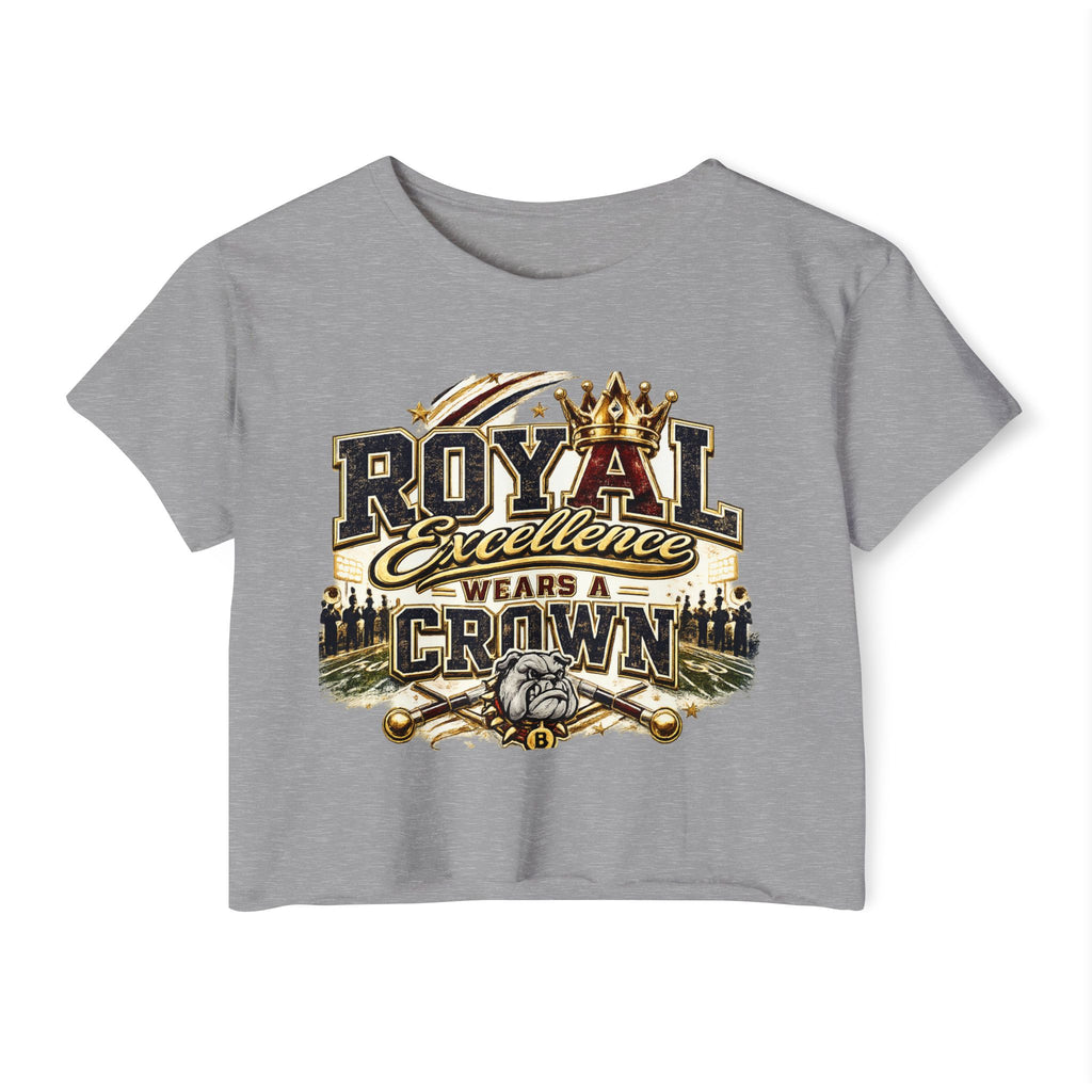 Royal Excellence Crop Top — "Royal Excellence Wears a Crown" Festival Tee