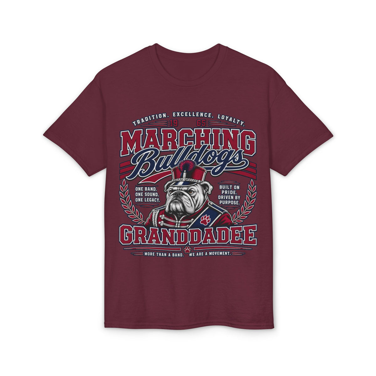 Marching Bulldogs Granddad T-Shirt — Proud Band Grandpa Tee (Inspired By: Mr. Wendel Matthews)