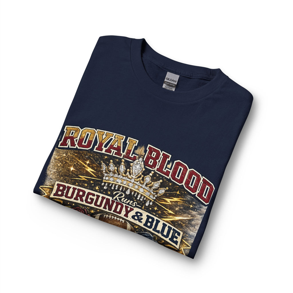 Royal Blood "Burgundy & Blue" Graphic Long Sleeve Shirt