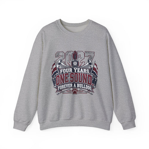 2027 Bulldog Senior Crewneck Sweatshirt – "Four Years, One Sound" Graduation Gift