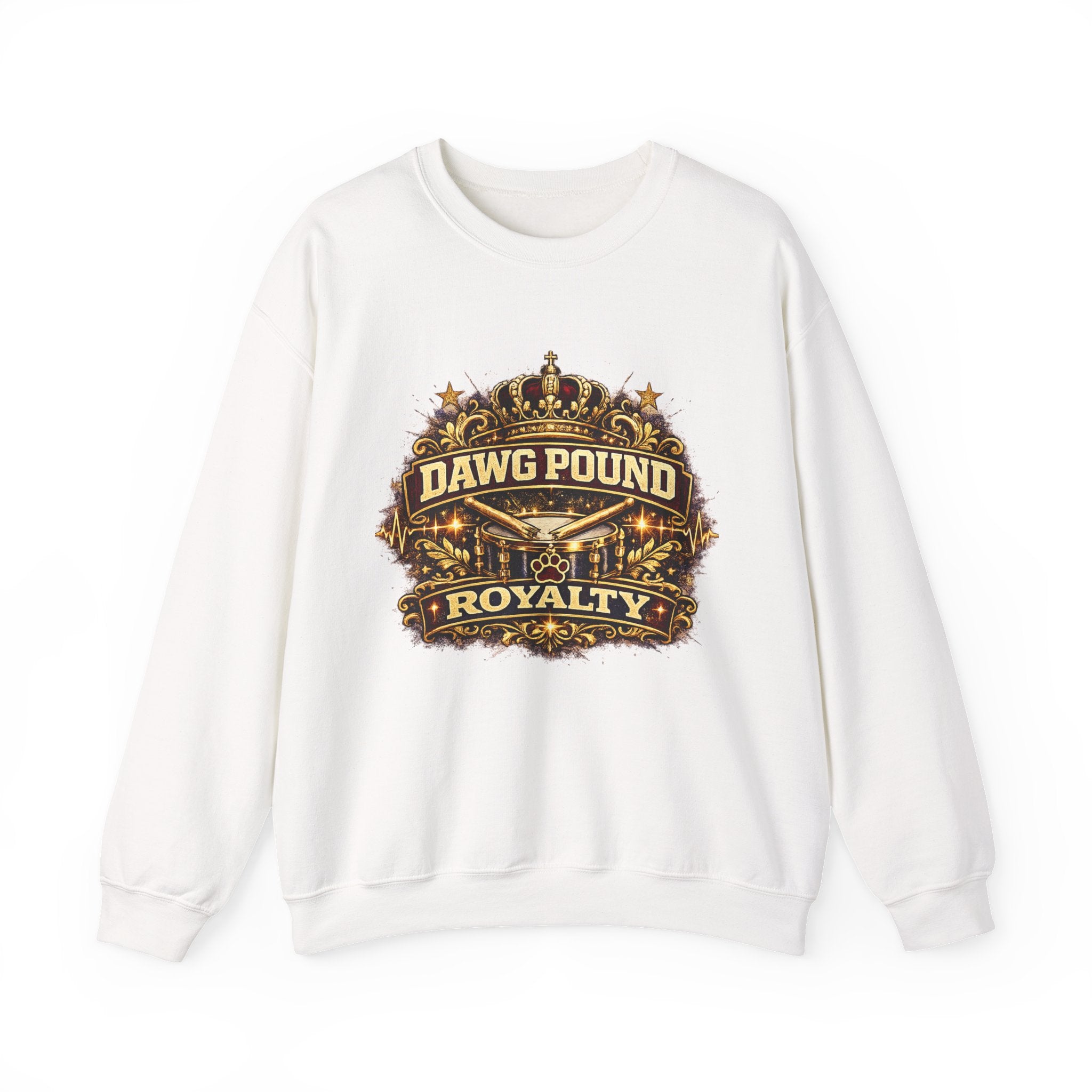 Dawg Pound Royalty Sweatshirt — Crowned Football Fan Crewneck