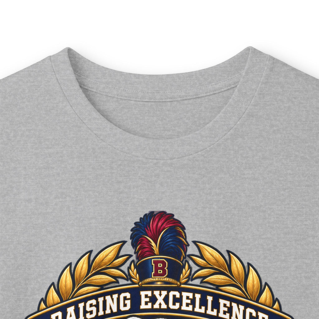 Bulldog Racing Mom Long Sleeve Tee — 'Raising Excellence' Vintage Crest