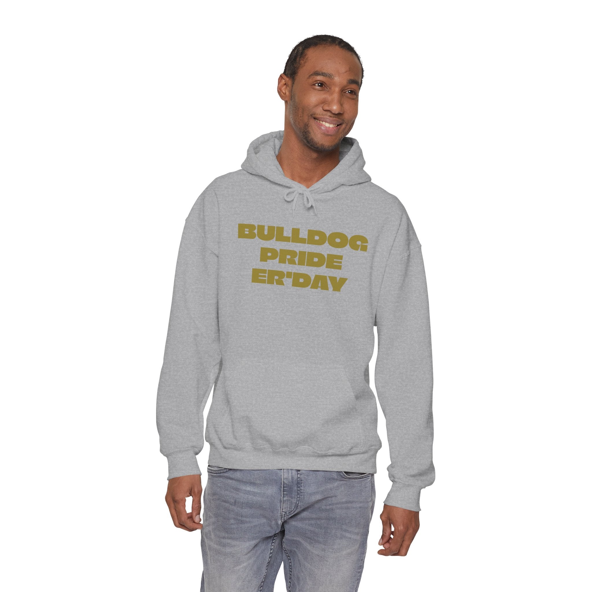 Bulldog Pride Hoodie — "My Favorite Show Starts at Halftime" Football Fan Pullover