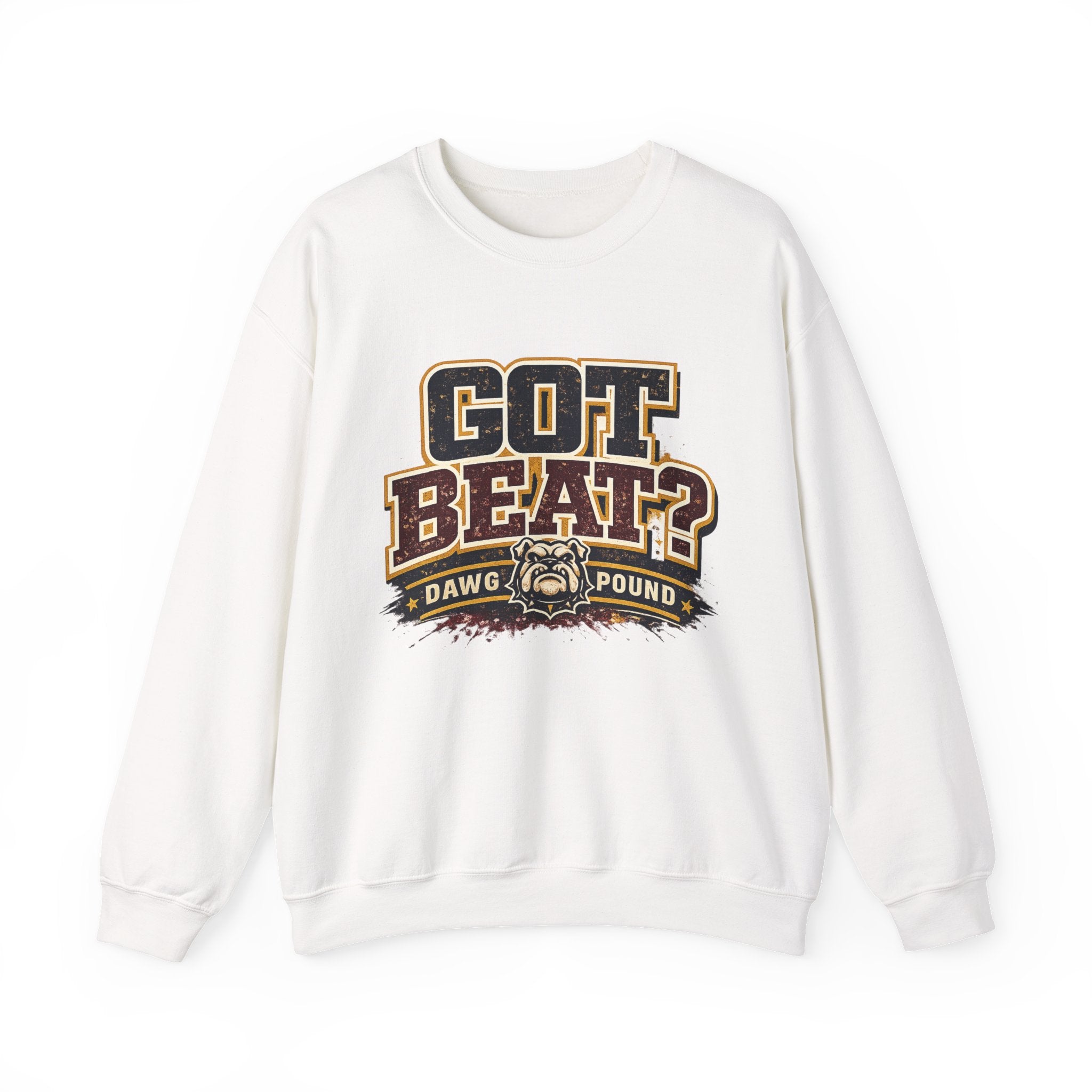 Got Beat? Bulldog Crewneck Sweatshirt – Dawg Pound Football Fan Apparel