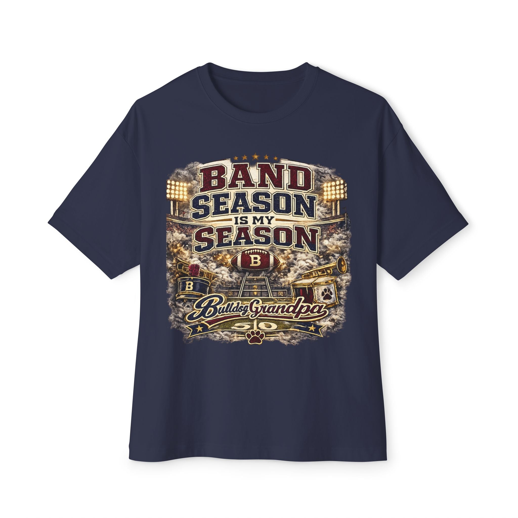 Band Season Is My Season Tee — Proud Band Grandpa Graphic T-Shirt