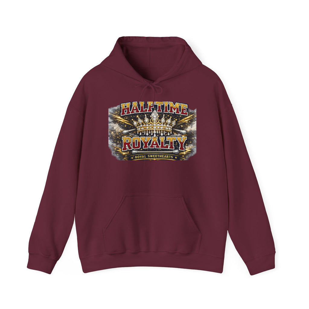 Halftime Royalty Hoodie — Vintage Crown & Stadium Graphic Sweatshirt