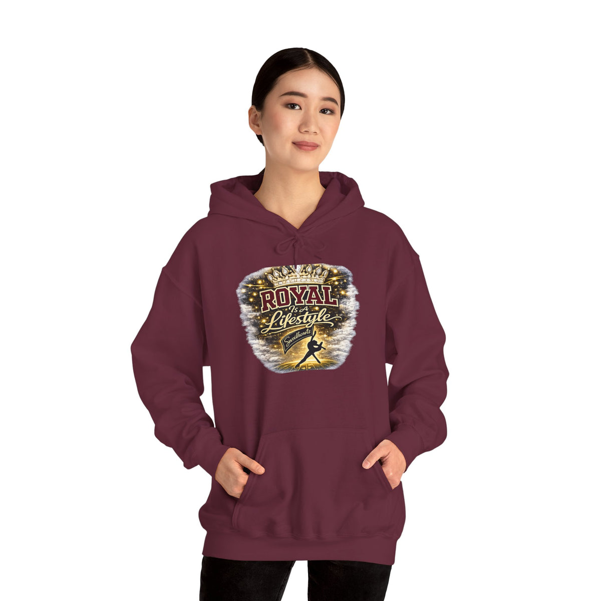 Royal Lifestyle Hoodie - Crown Graphic Pullover for Regal Streetwear