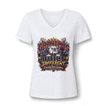 Grandmas Built Different V-Neck Tee — Funny Bulldog Graphic for Proud Grandmothers