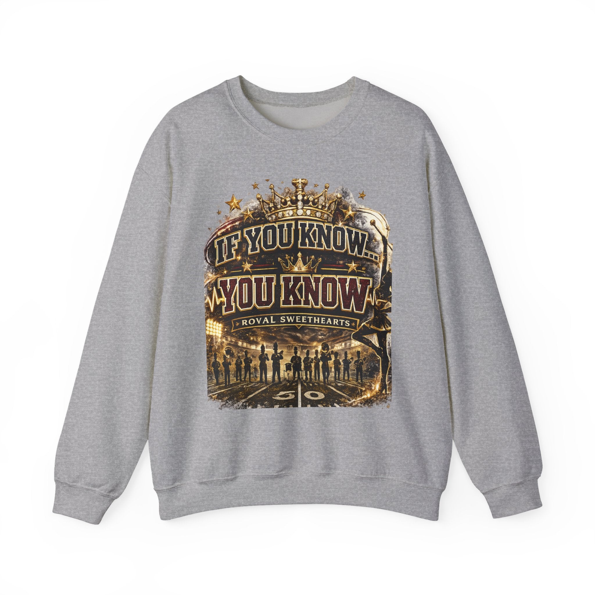 If You Know You Know Crewneck Sweatshirt — 'Royal Sweethearts' Retro Concert Graphic
