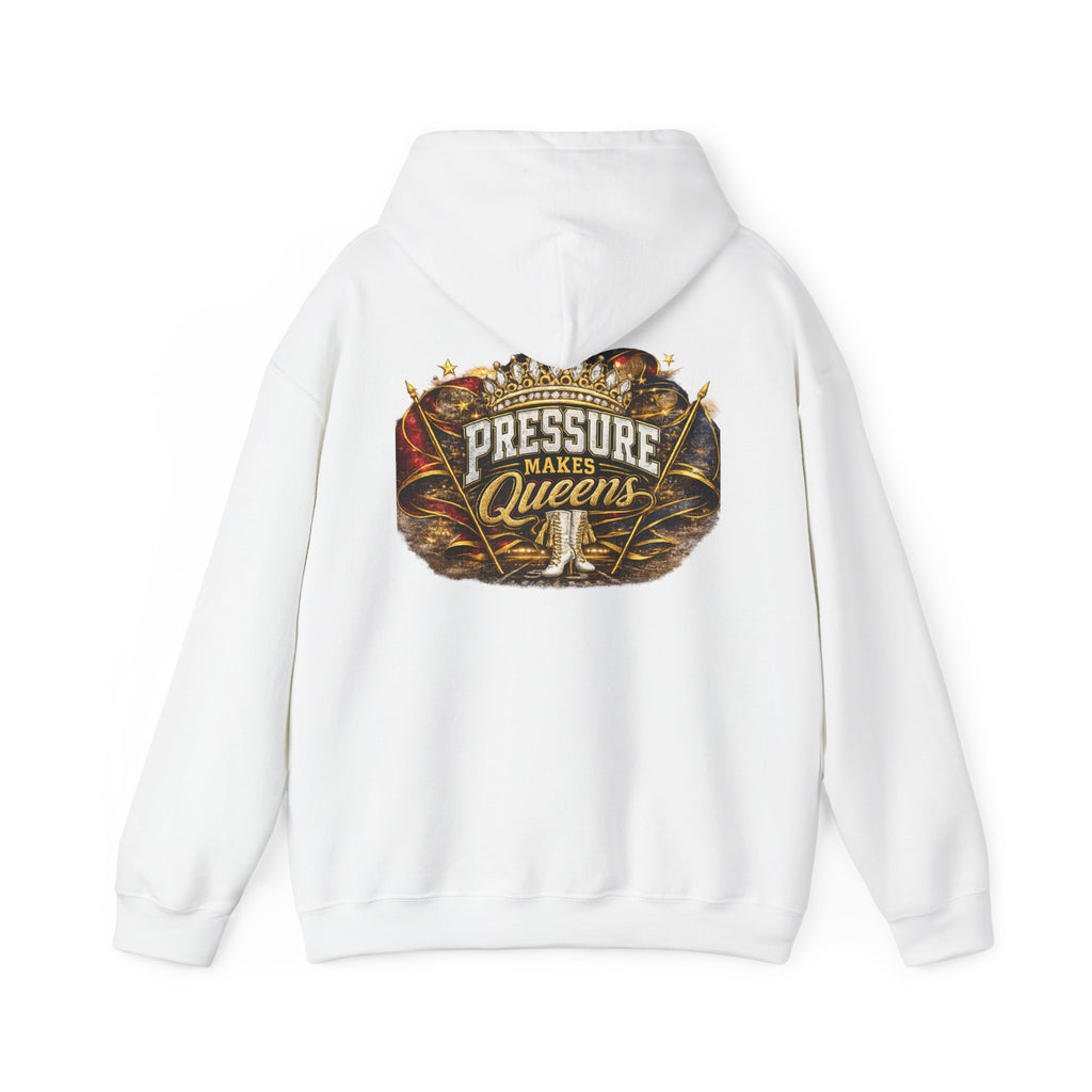 Pressure Makes Queens Hoodie — Grace Power Precision Graphic Pullover