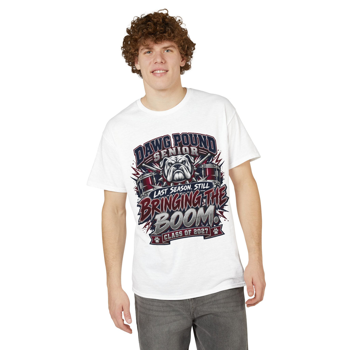 Senior 'Dawg Pound' Bulldog T-Shirt — "Bringing the Boom" Class of 2027