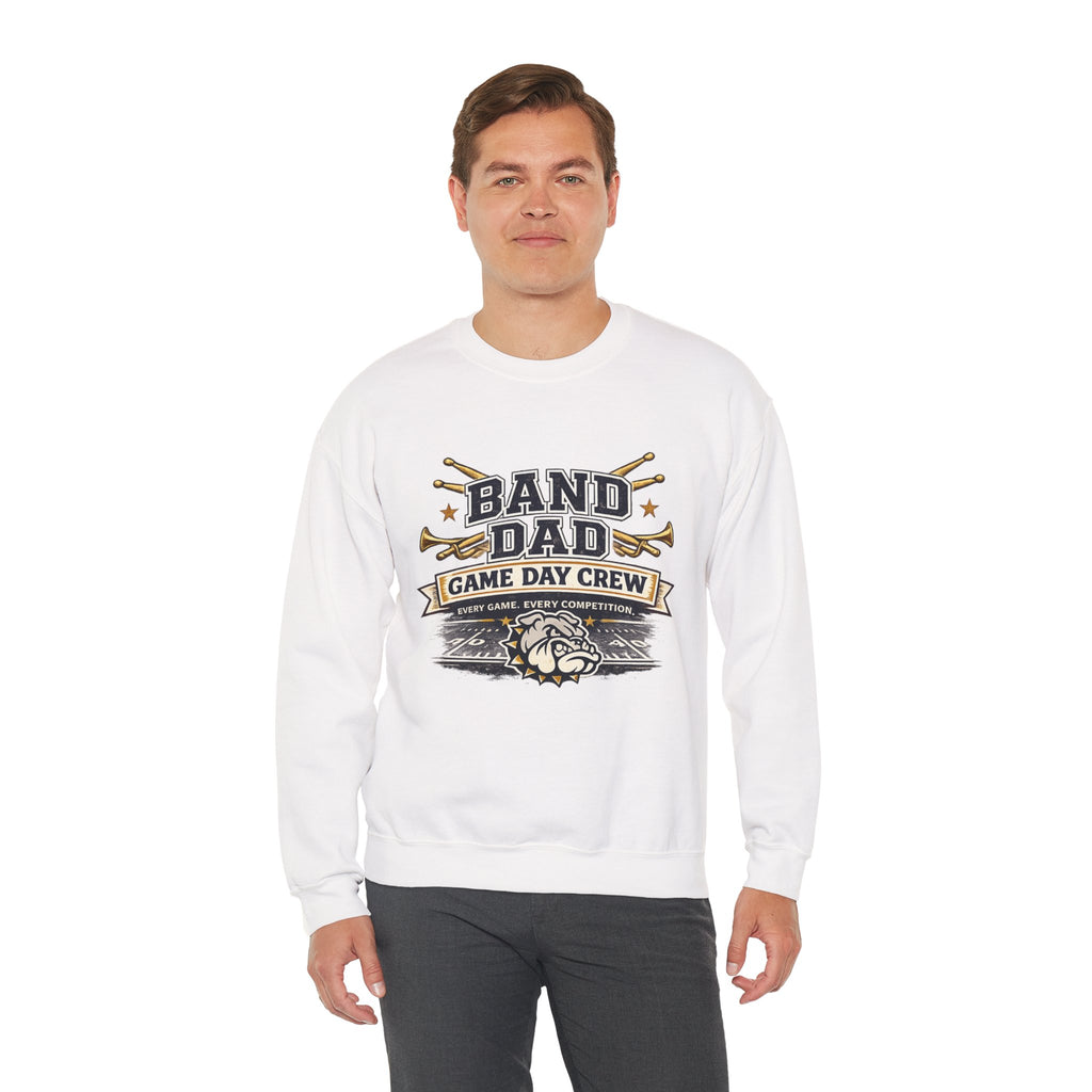 Band Dad Crewneck Sweatshirt — Game Day Crew Marching Band Dad Pullover