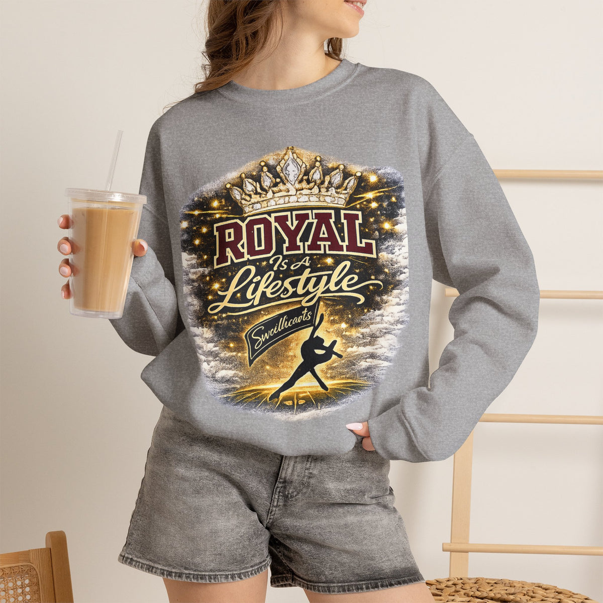 Royal Lifestyle Sweatshirt — Crown Graphic Crewneck