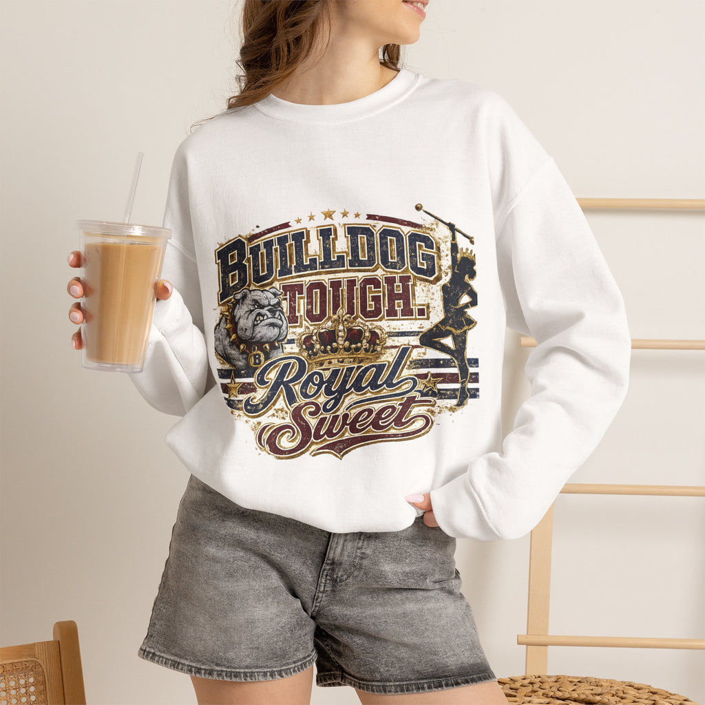 Bulldog Tough "Royal Sweet" Crewneck Sweatshirt