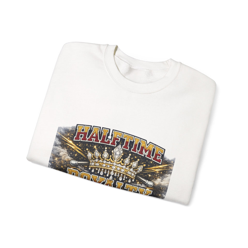 Crewneck Sweatshirt - "Halftime Royalty" Vintage Crown Football Graphic