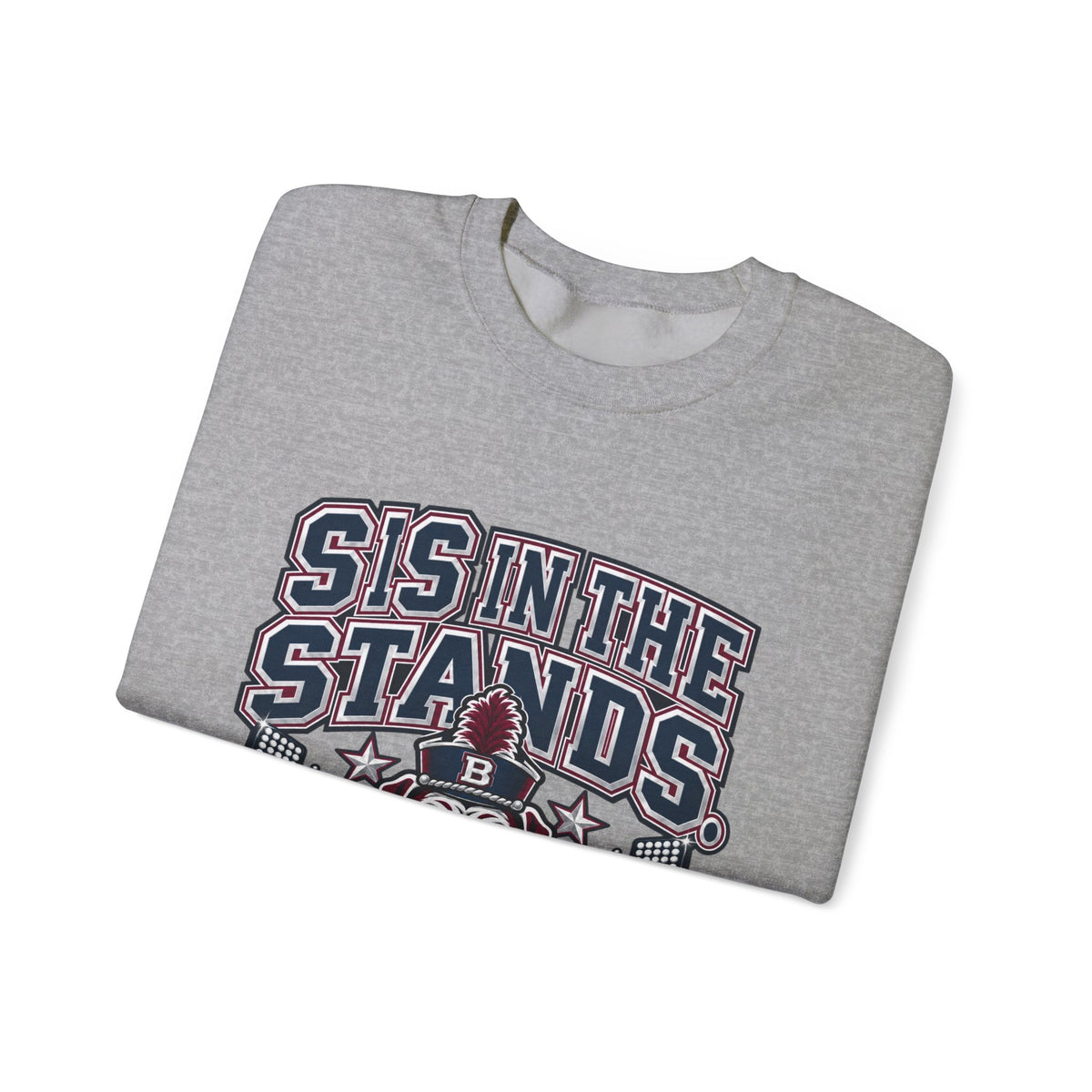 Crewneck Sweatshirt — “Sis in the Stands” Bulldog Fan Pullover