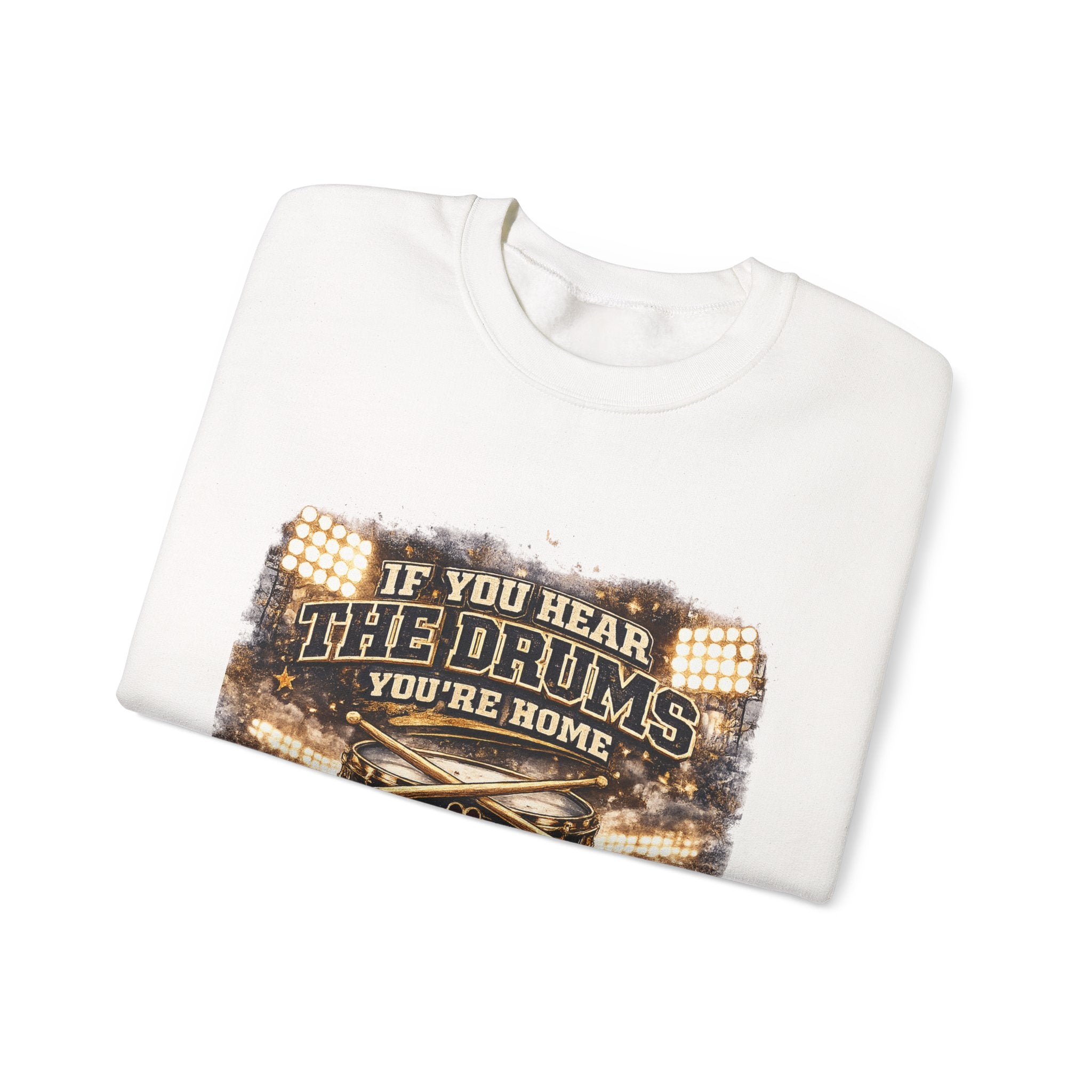 Dawg Pound Crewneck Sweatshirt – "If You Hear The Drums You're Home" Football Fan Pullover