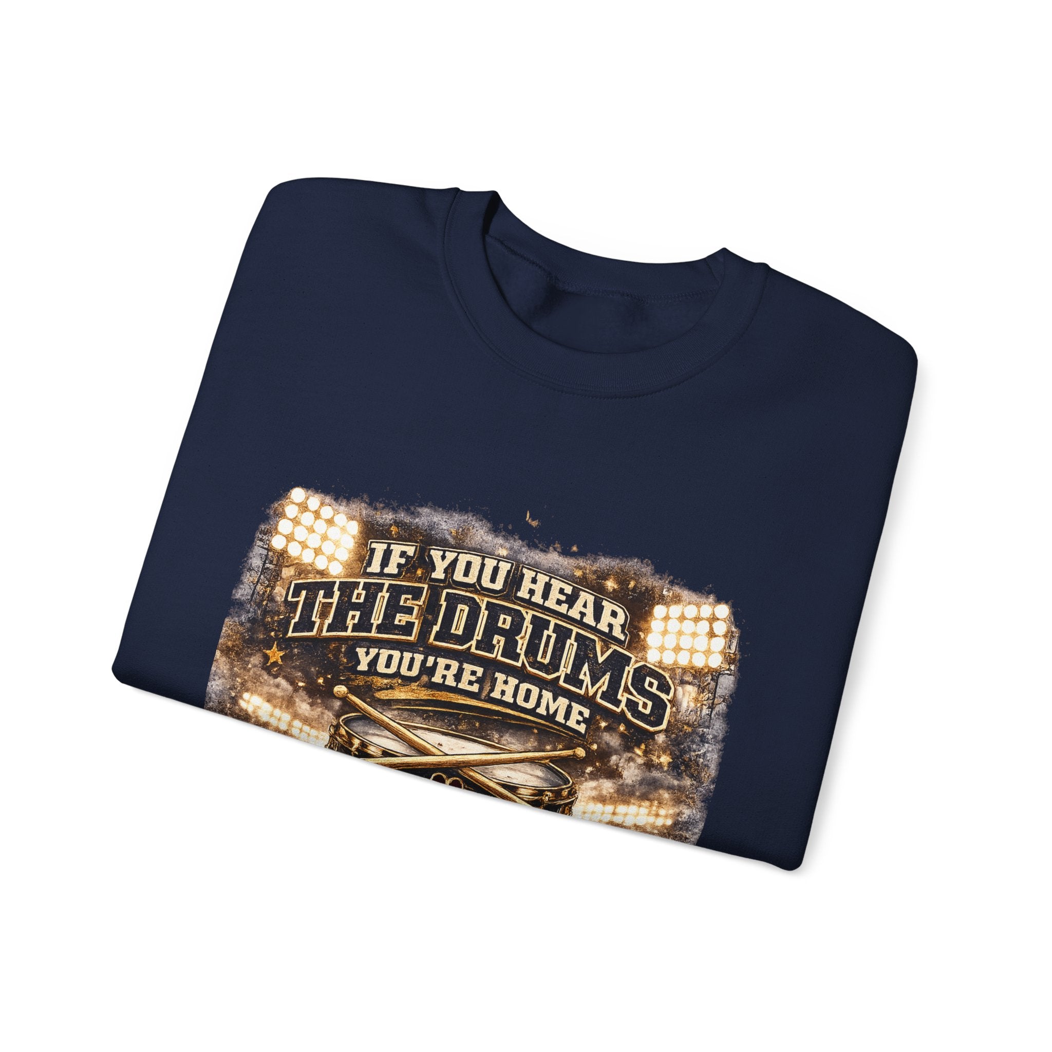 Dawg Pound Crewneck Sweatshirt – "If You Hear The Drums You're Home" Football Fan Pullover