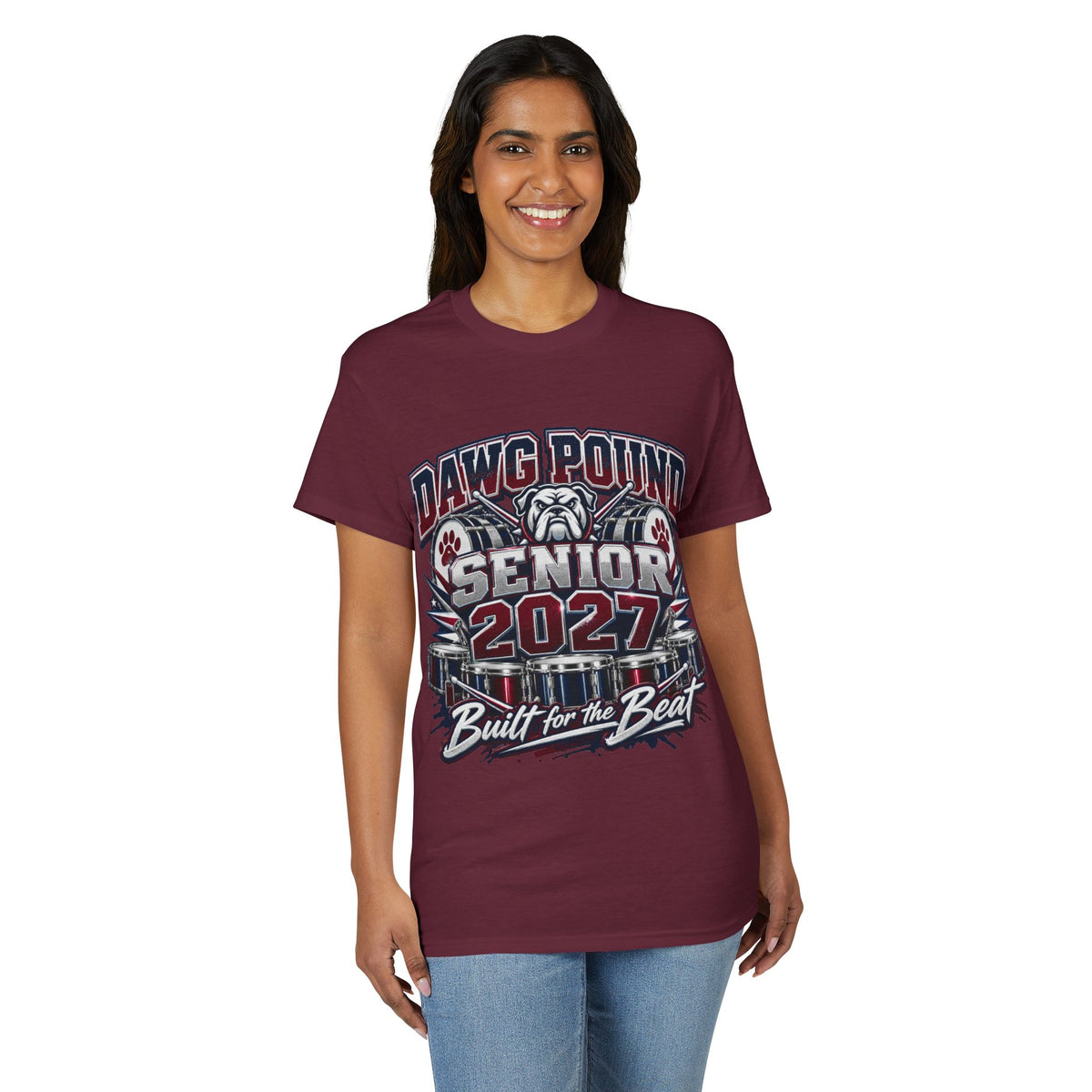 T-Shirt — Dawg Pound Senior 2027 "Built for the Beat" Graduation Tee