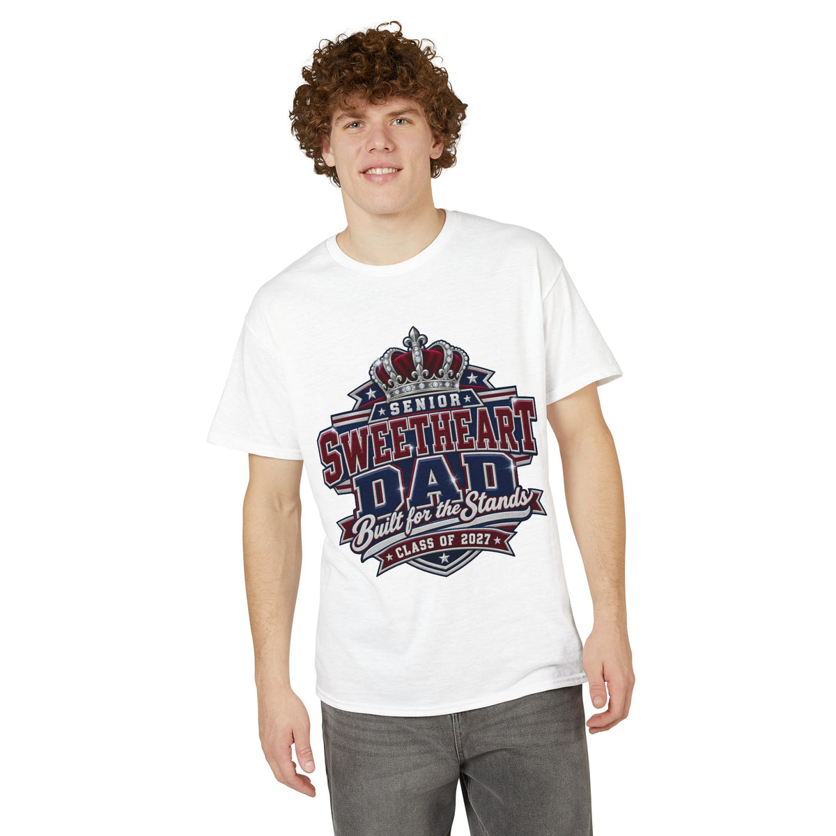 Senior Sweetheart Dad T-Shirt — "Built for the Stands" Class of 2027
