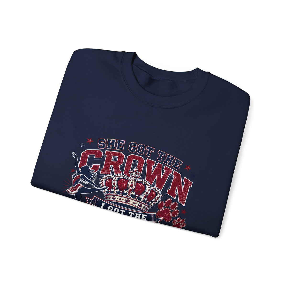 Grandpa Title Sweatshirt — "She Got the Crown, I Got the Grandpa Title" Crewneck