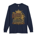 Long Sleeve T-Shirt — "The Queen Behind The Queen" Gold Crown Graphic