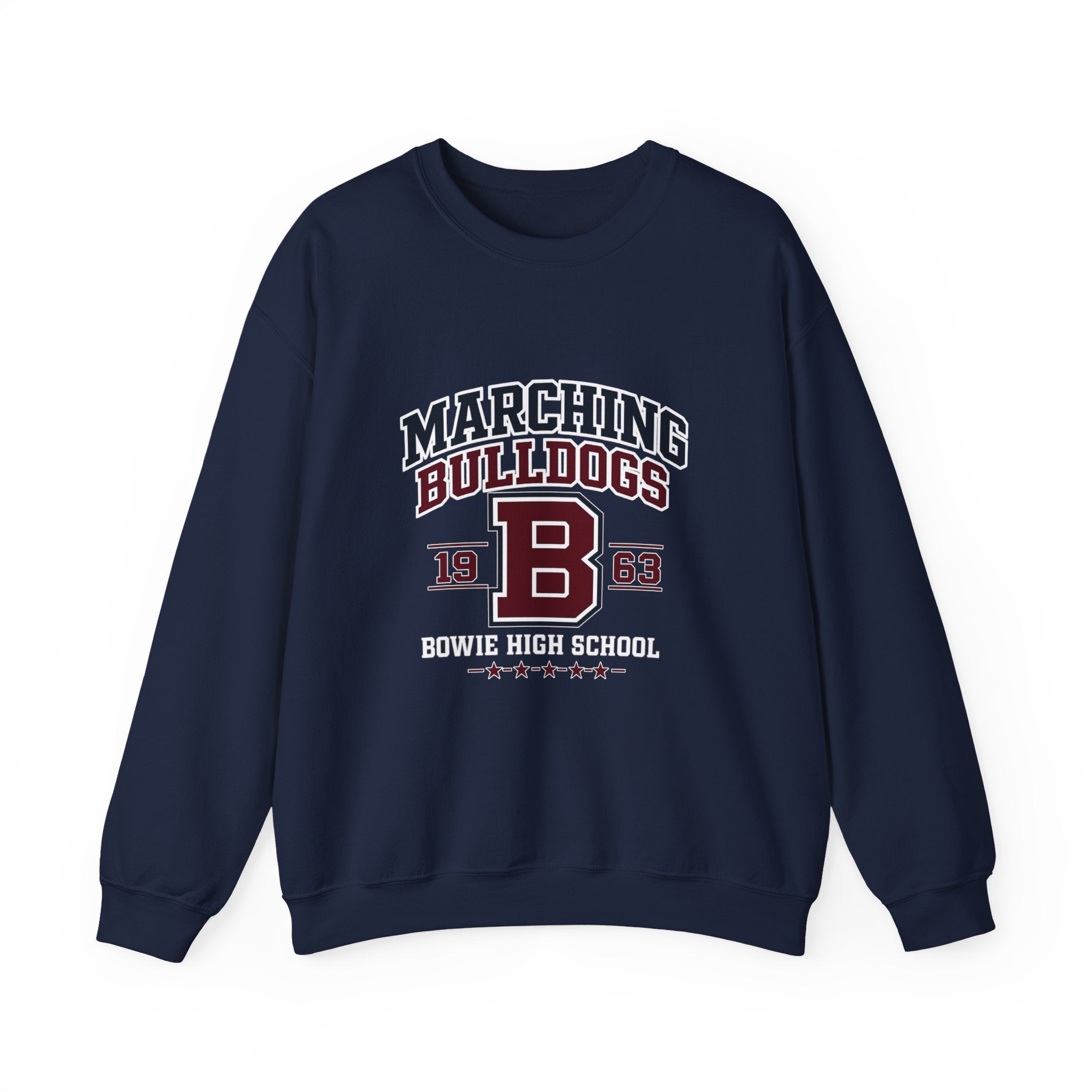 Marching Bulldogs Crewneck Sweatshirt — Vintage Collegiate Band Tee