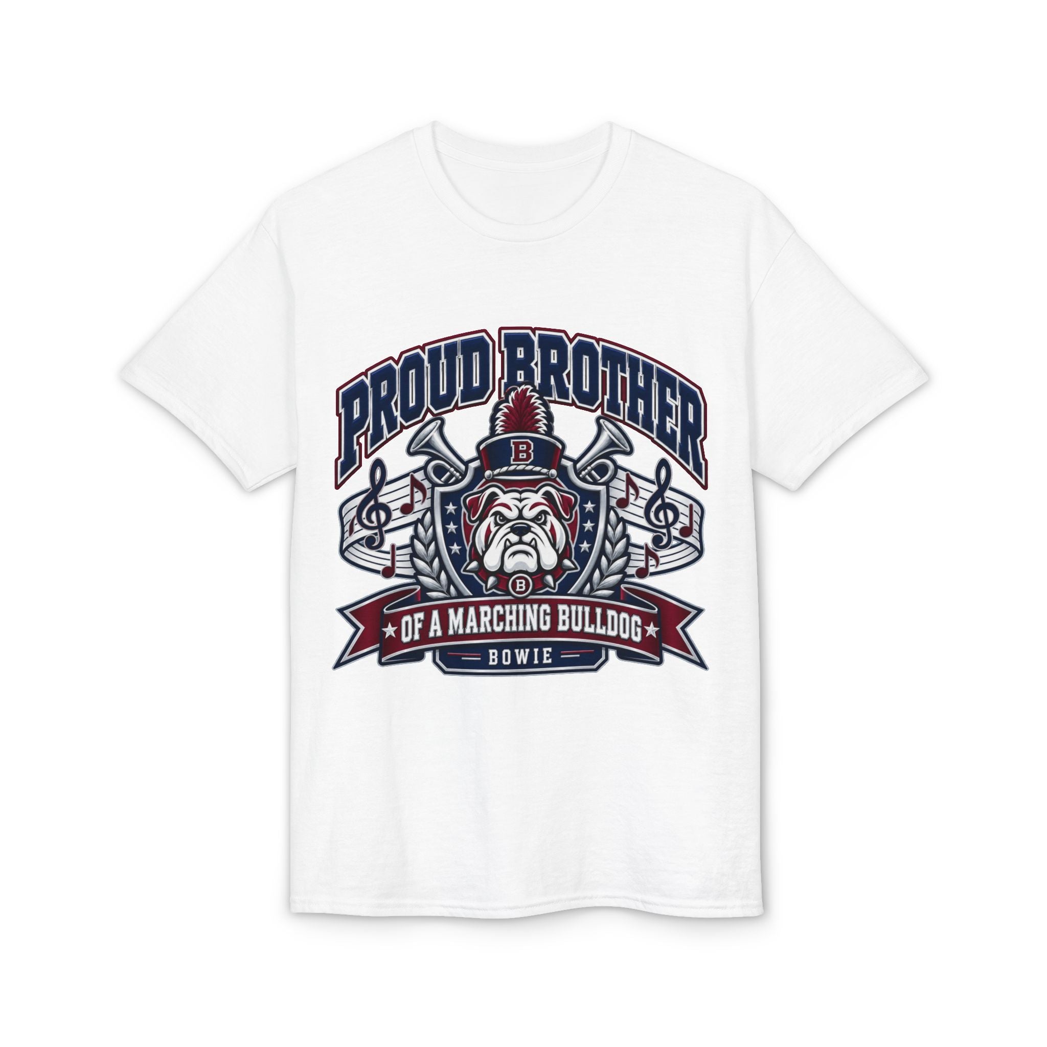 Proud Brother Marching Bulldog T-Shirt — Bowie Band Support Tee