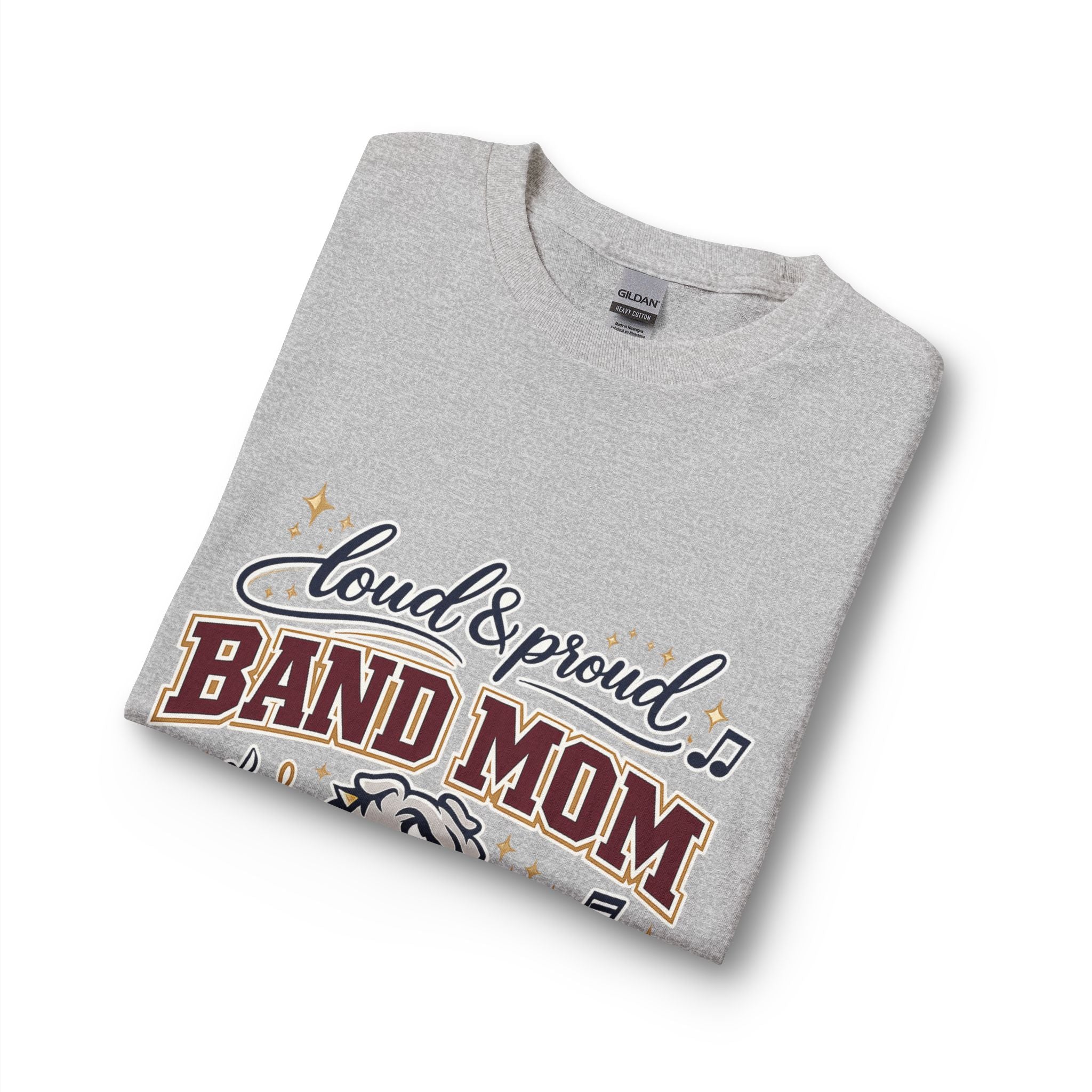 Loud & Proud Band Mom Long Sleeve Tee — Bowie Marching Bulldogs