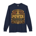 Long Sleeve T-Shirt — "Grace Power Pride" Royal Sweetheart Mom Graphic