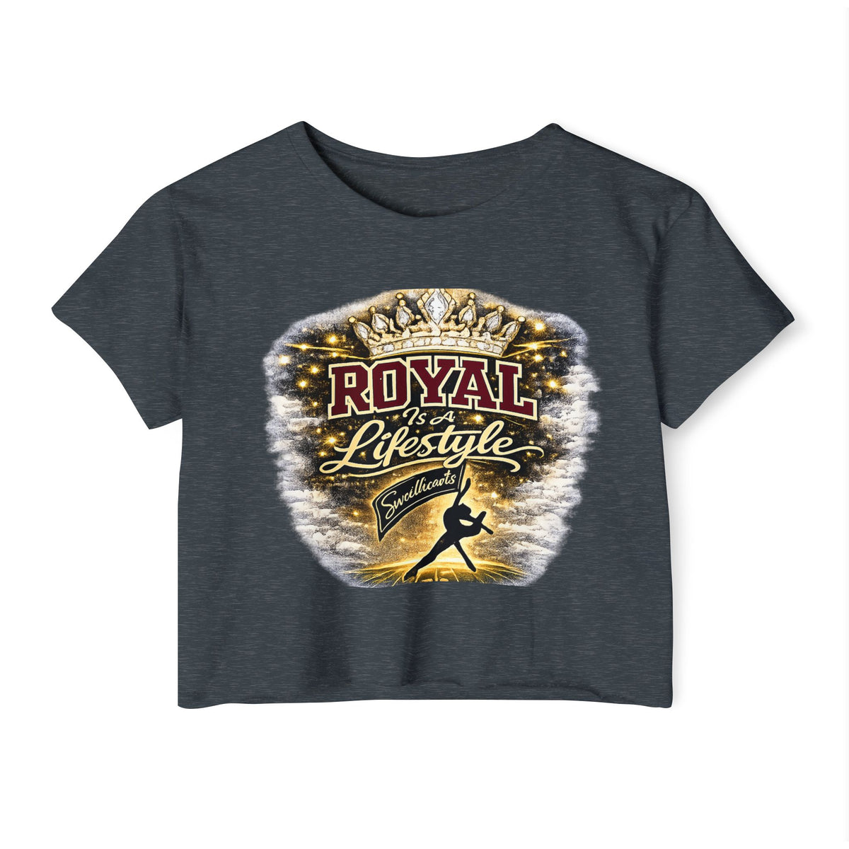 Royal Lifestyle Crop Top — Women’s Festival Graphic Tee