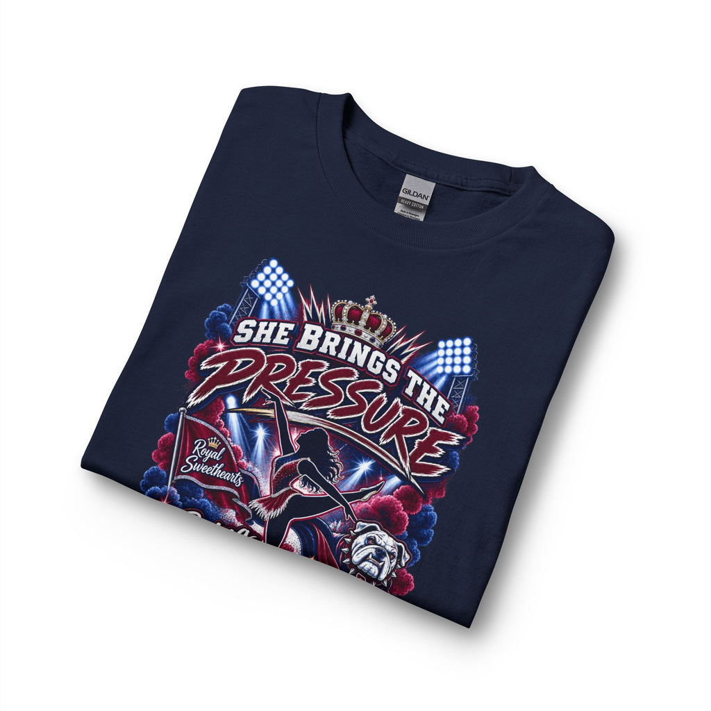 Long Sleeve Shirt — "She Brings the Pressure, I Bring the Pride" Grandpa Racing Design