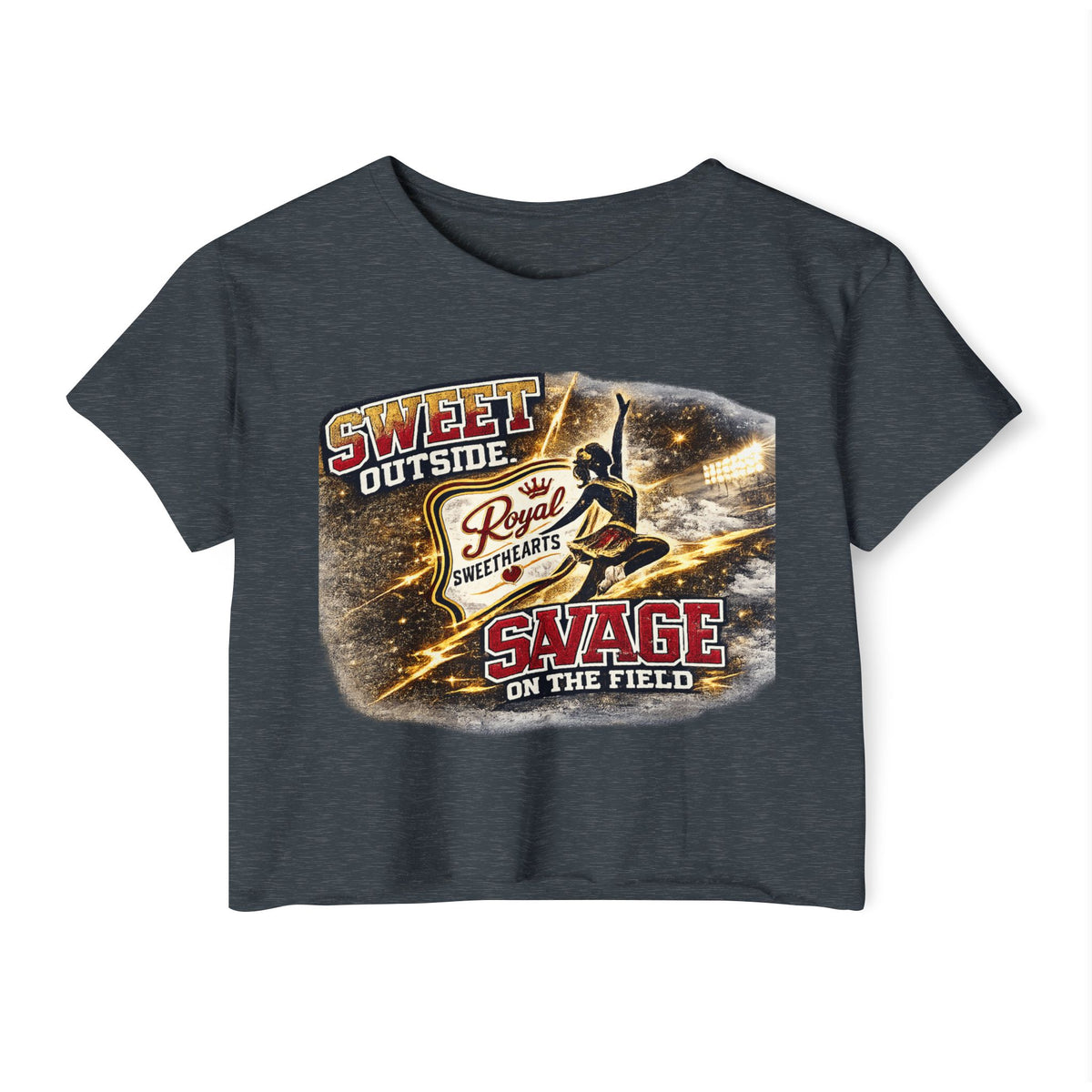 Festival Crop Top — "Sweet Outside, Savage on the Field" Graphic