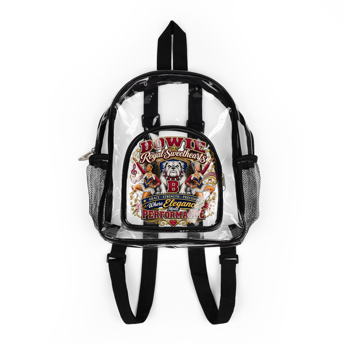 Royal Sweethearts-Clear Stadium Backpack