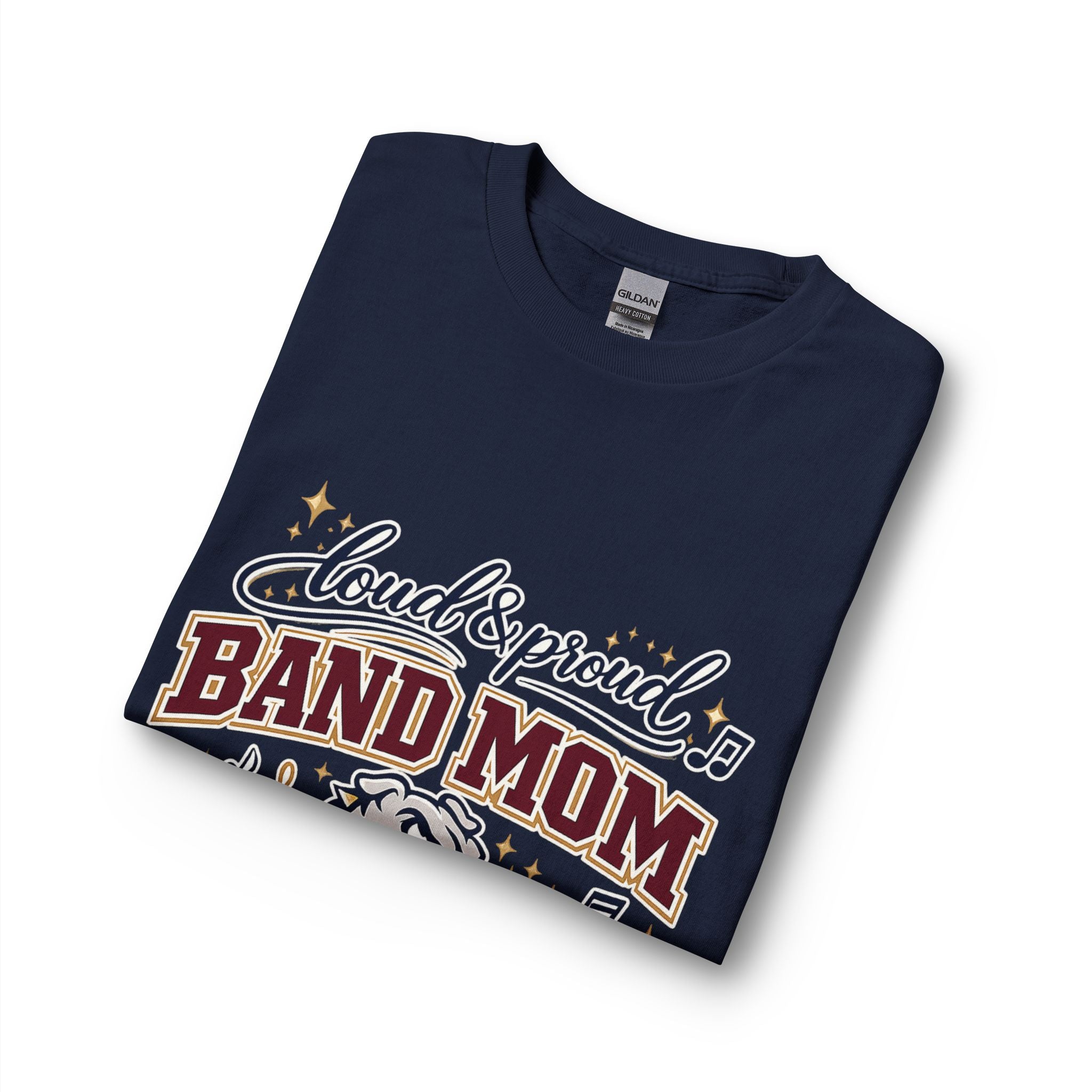 Loud & Proud Band Mom Long Sleeve Tee — Bowie Marching Bulldogs