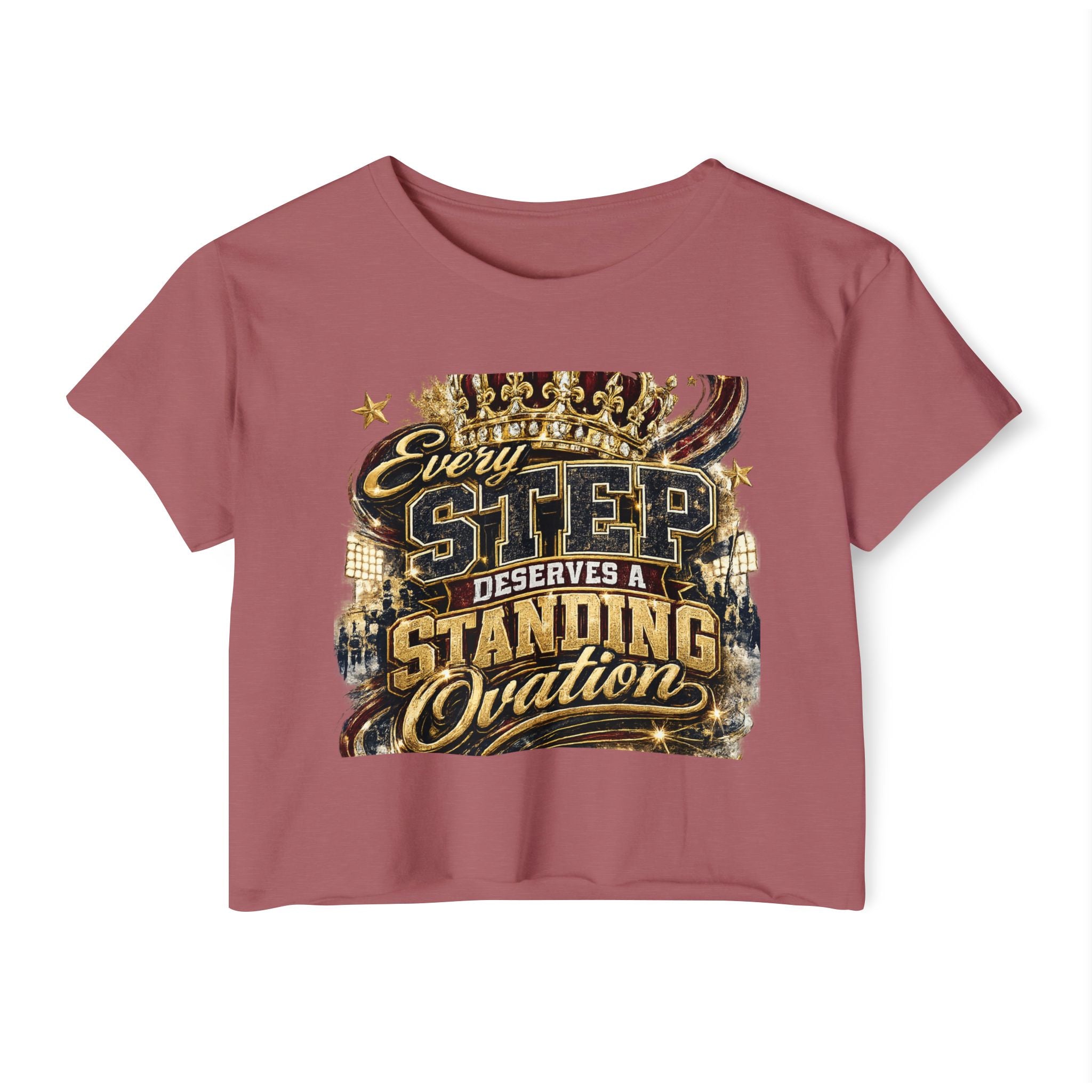 Crop Top — "Every Step Deserves a Standing Ovation" Festival Graphic