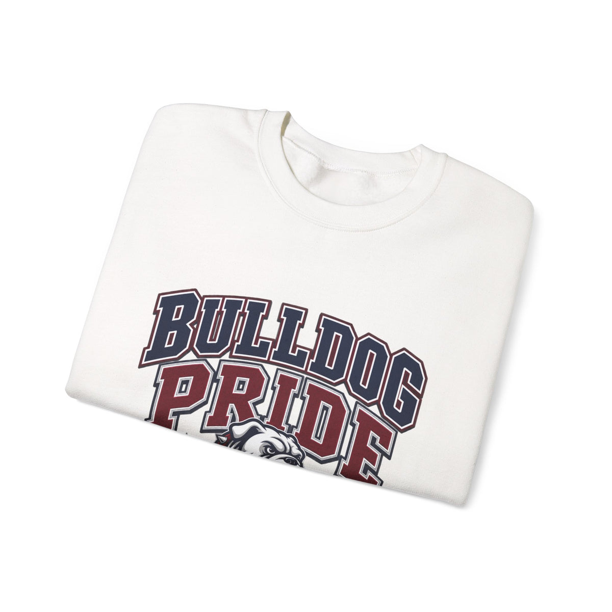 Bulldog Pride Sweatshirt – 'Looks Good on My Sister' Vintage Mascot Crewneck