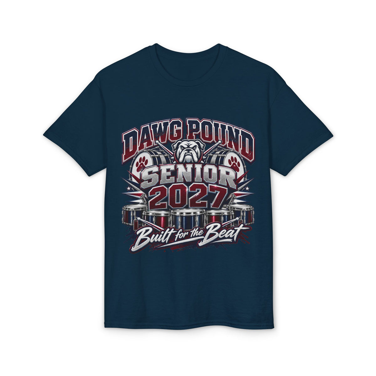 T-Shirt — Dawg Pound Senior 2027 "Built for the Beat" Graduation Tee