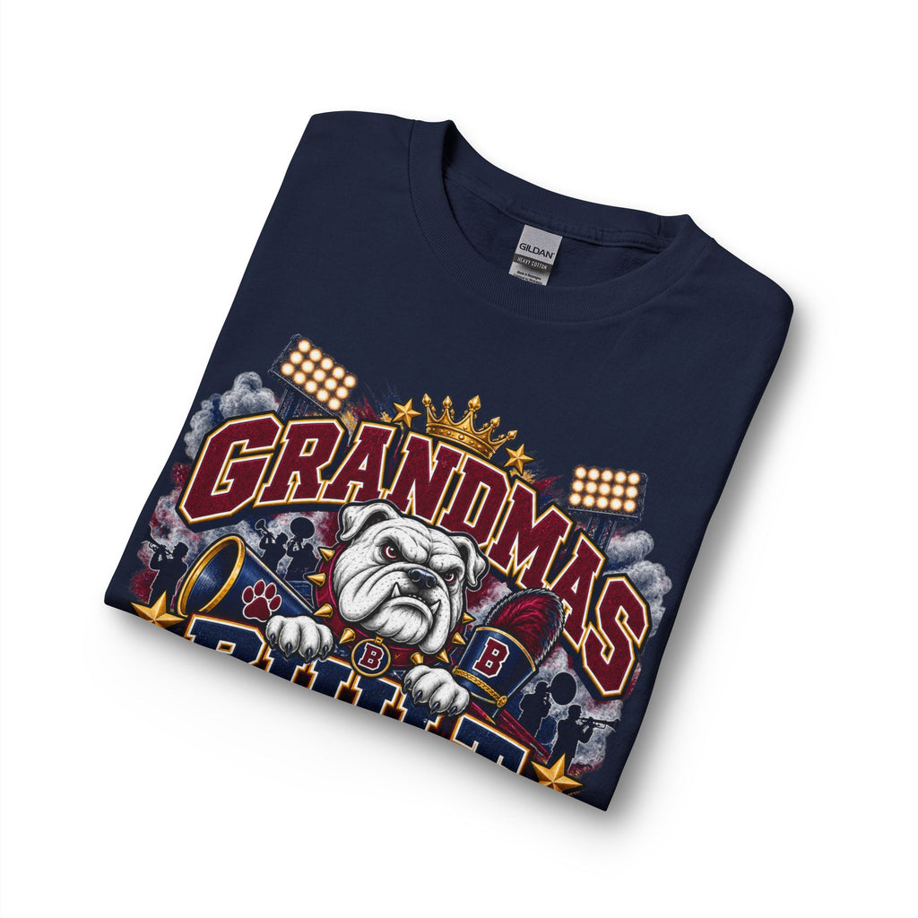 Grandmas Built Different Long Sleeve Tee — Funny Bulldog Graphic Shirt for Band Grandmothers