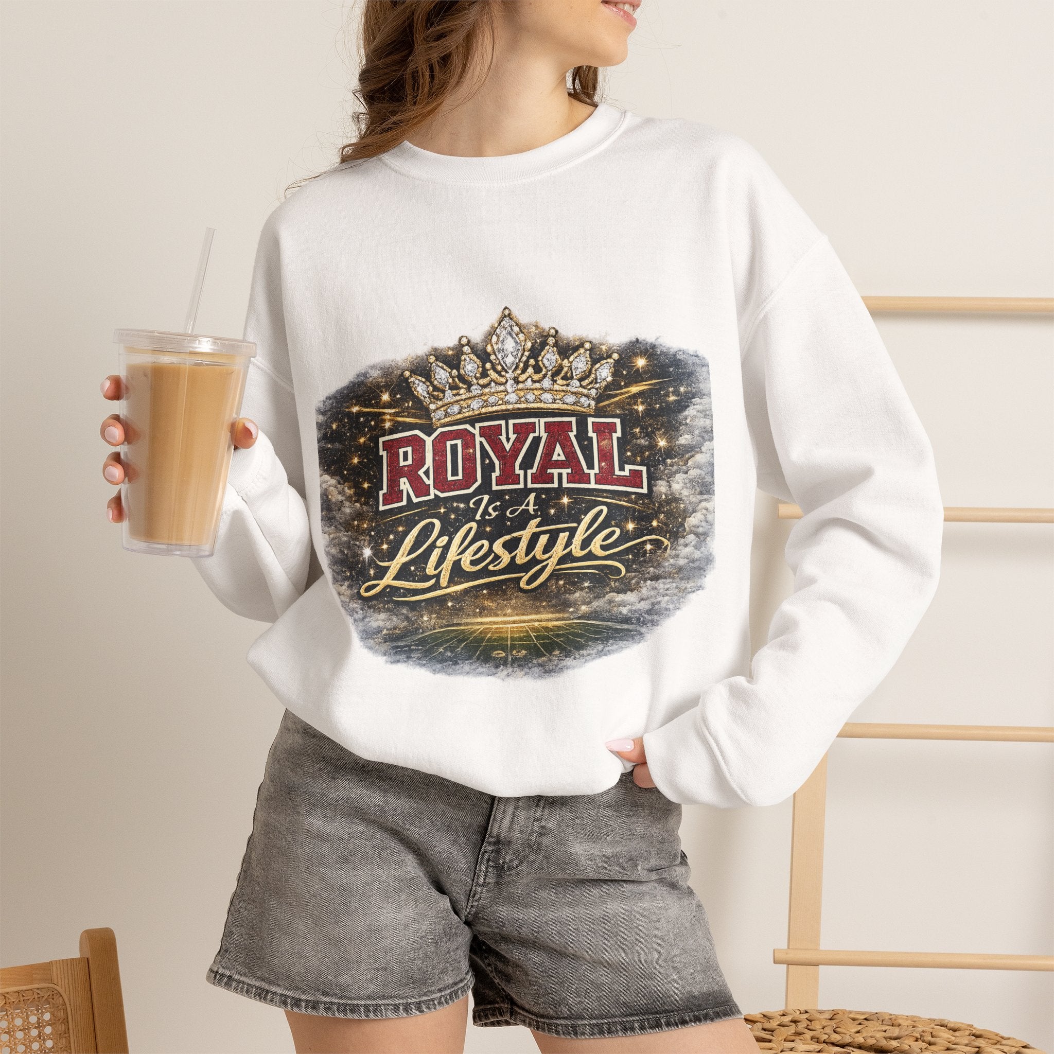 Royal Lifestyle Sweatshirt — Crown Graphic Crewneck