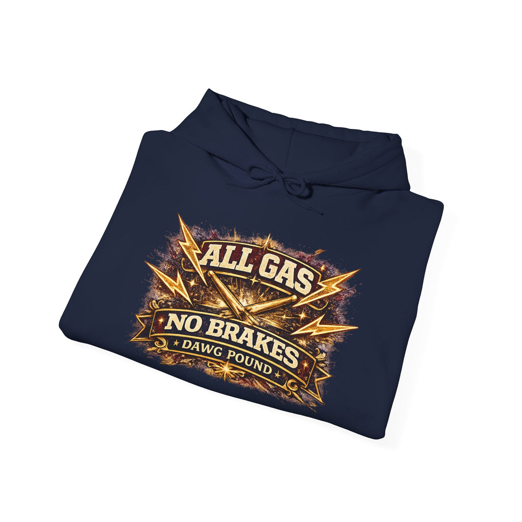 Hoodie — "All Gas No Brakes" Retro Racing Pullover