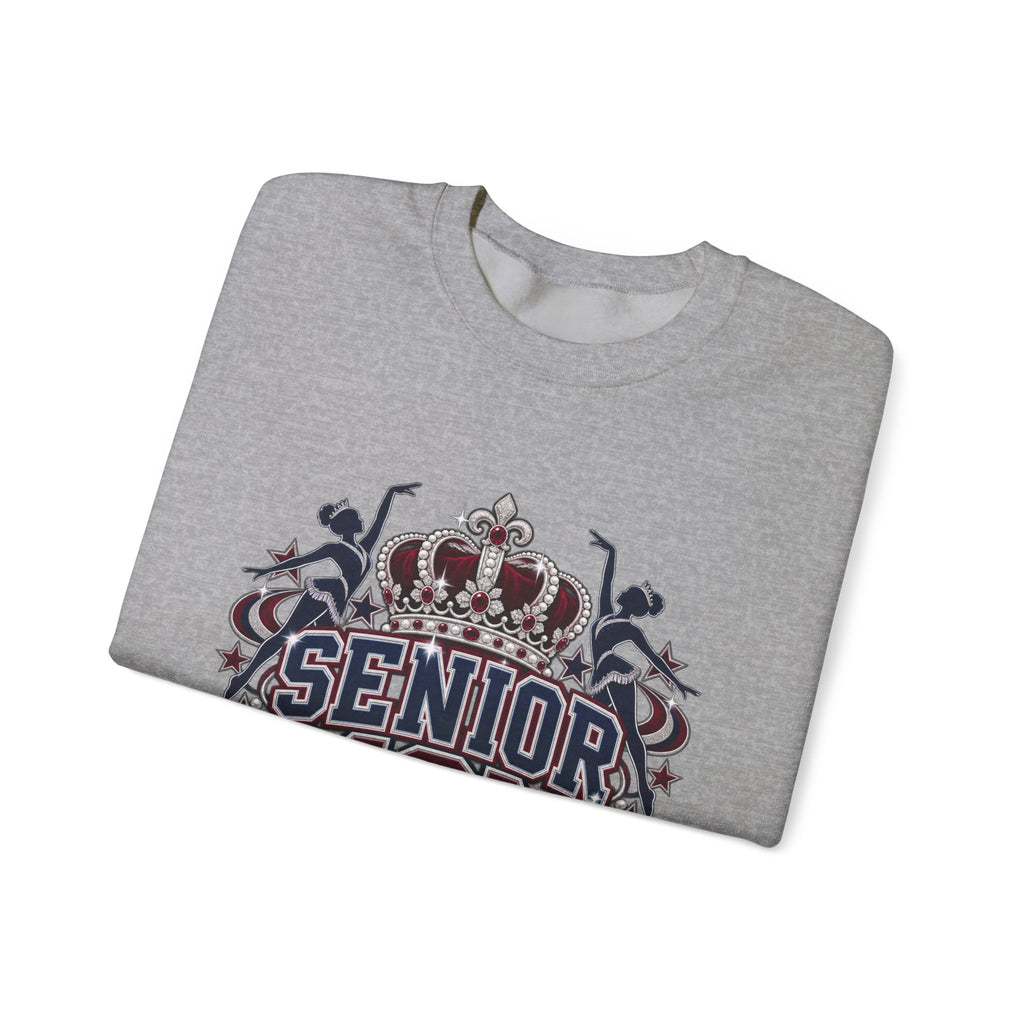Senior Mom Crewneck Sweatshirt – 'Senior Mom: Royal Sweethearts' Graduation Pullover