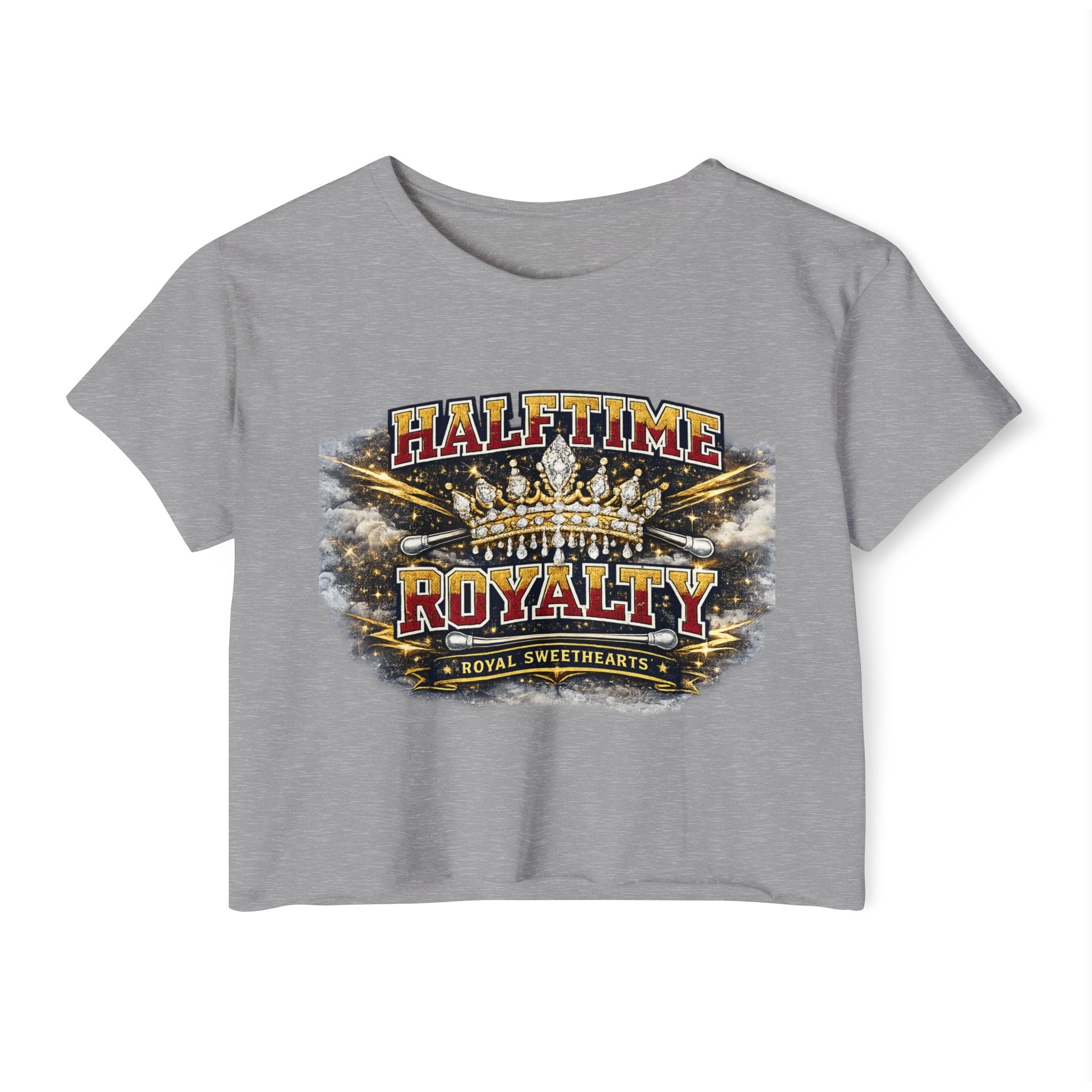 Halftime Royalty Crop Top — Women's Festival Graphic Tee