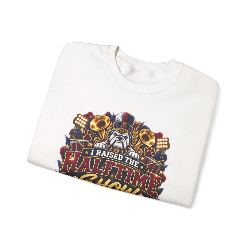 Halftime Show Mom Crewneck Sweatshirt – I Raised the Halftime Show Graphic