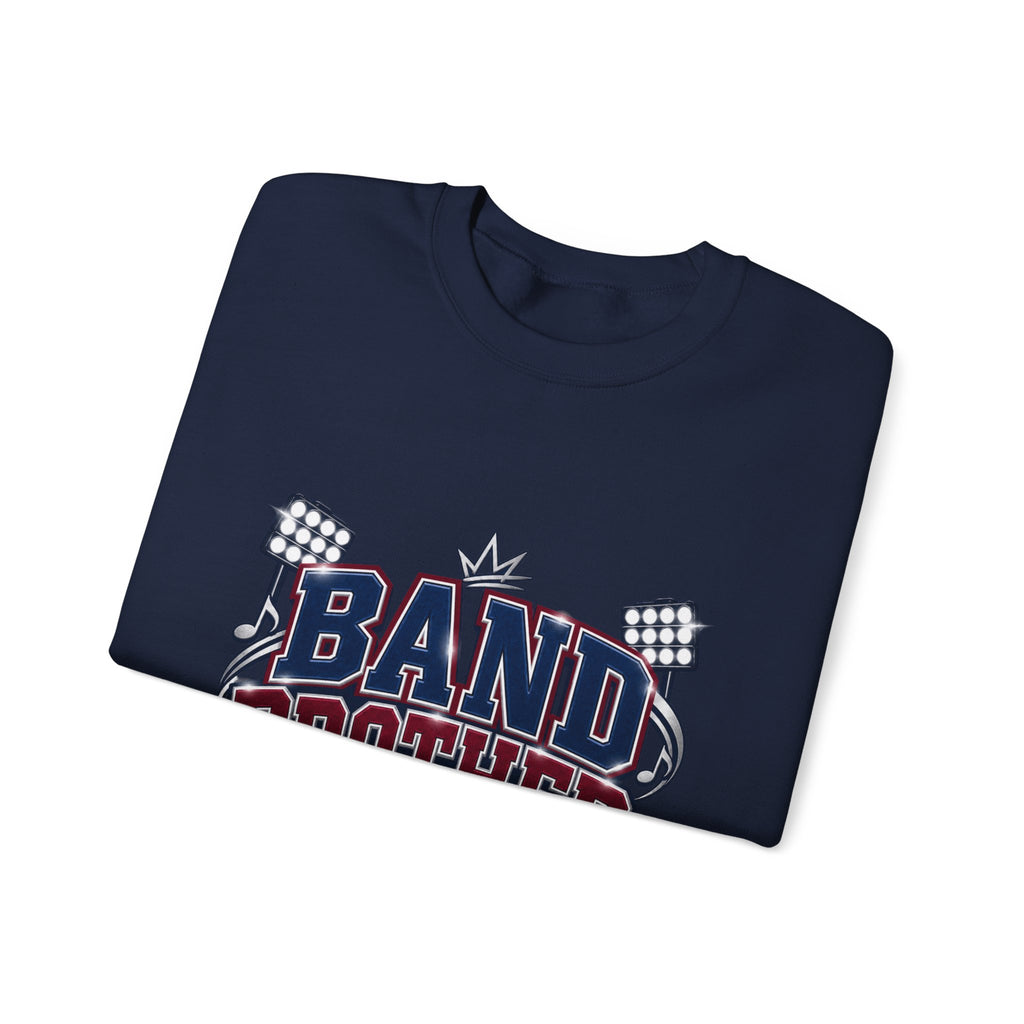 Band Brother Crewneck Sweatshirt — "Built for Halftime" Football Band Tee