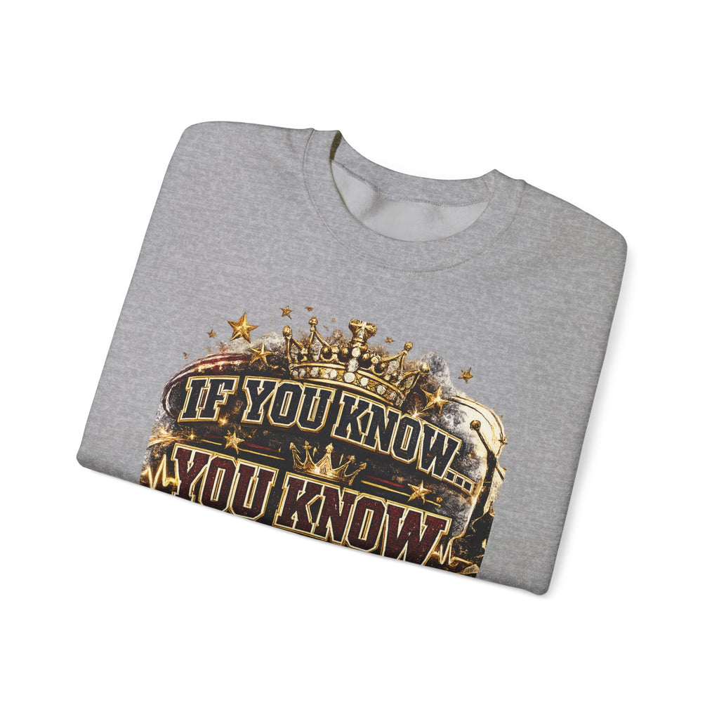 If You Know You Know Crewneck Sweatshirt — 'Royal Sweethearts' Retro Concert Graphic