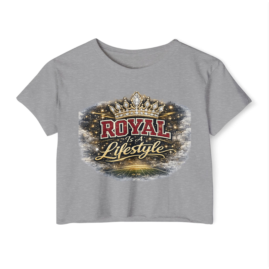 Royal Lifestyle Crop Top — Women’s Festival Graphic Tee