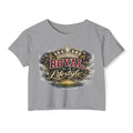 Royal Lifestyle Crop Top — Women’s Festival Graphic Tee