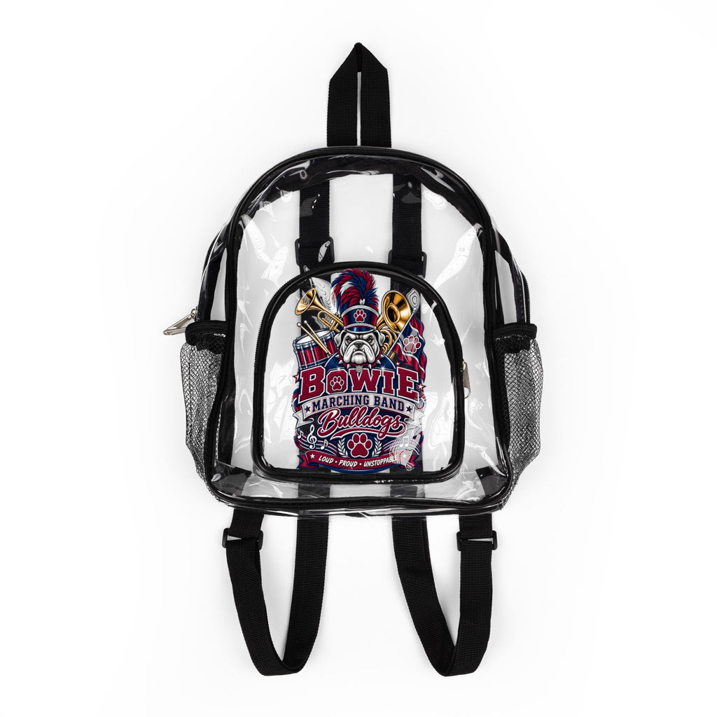 Clear Stadium Backpack with Front Pocket – See-Through Security Bag for Events & School
